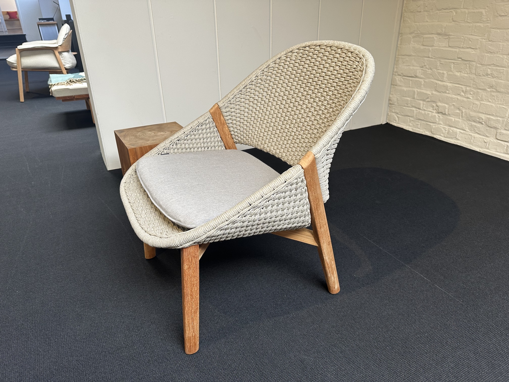 Tribu-Elio lounge stoel in teak met Tricord
