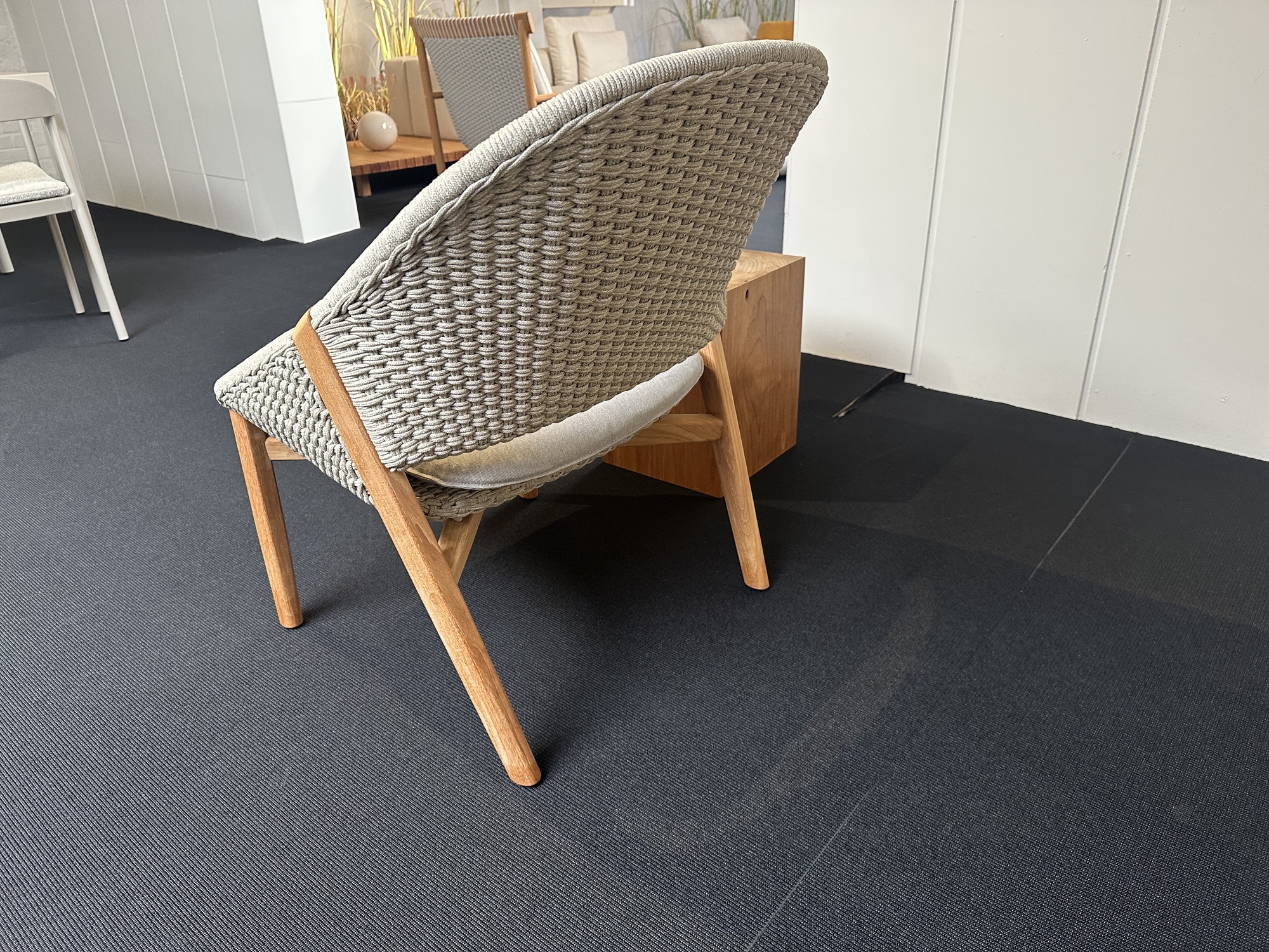 Tribu-Elio lounge stoel in teak met Tricord
