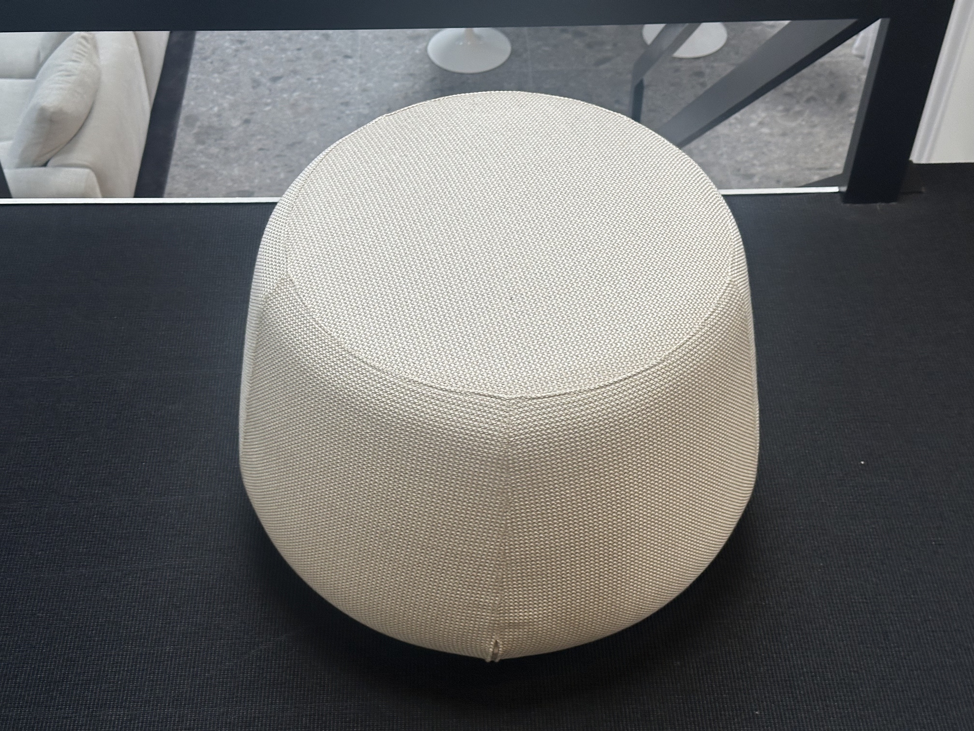 Tribu-pouf in outdoorstof Rustic Weave