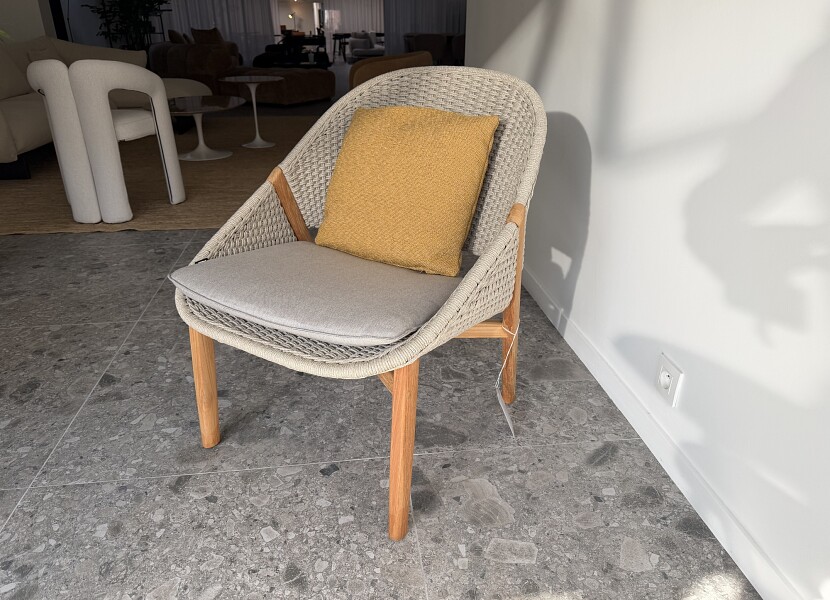 Tribu-Elio lounge stoel in teak met Tricord - 70%