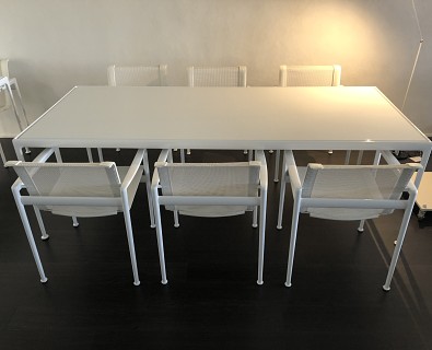 Knoll-tafel met 6 armstoelen Richard Schutz  - 40%