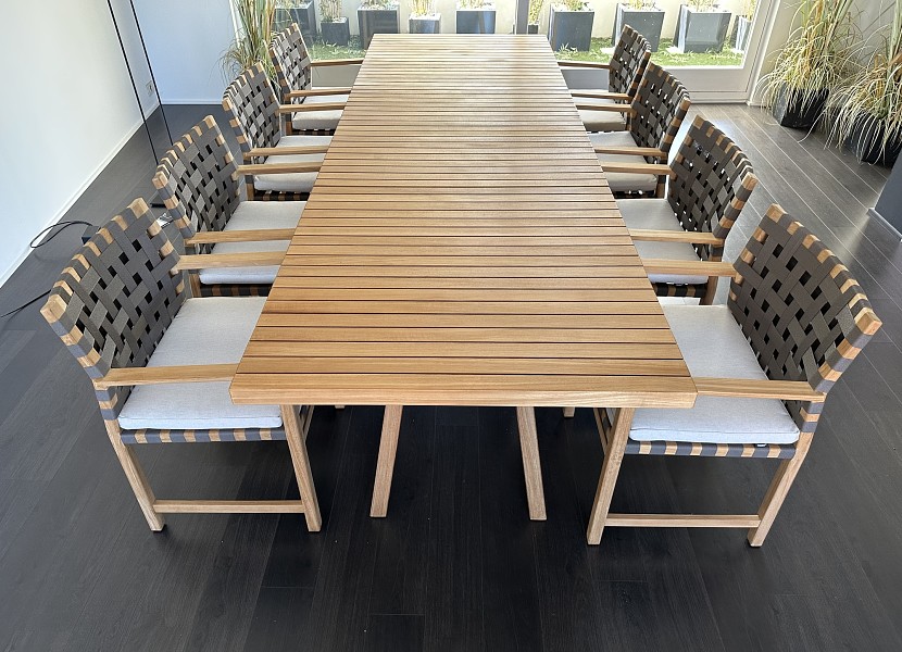 Tribu-tafel Vis à Vis met 8 armstoelen -  35%