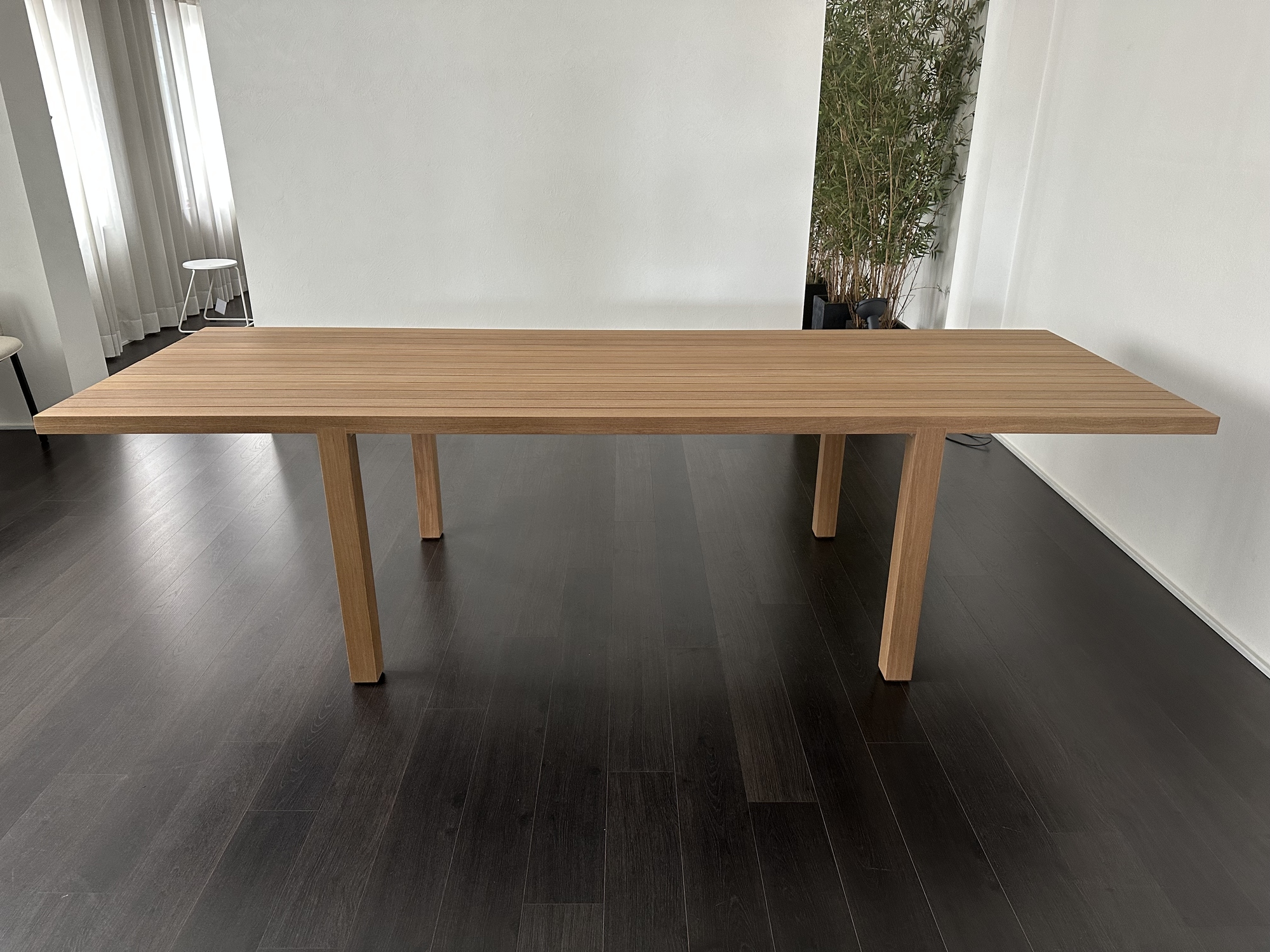 Bastalpe-outdoor tafel Timber afromosia massief