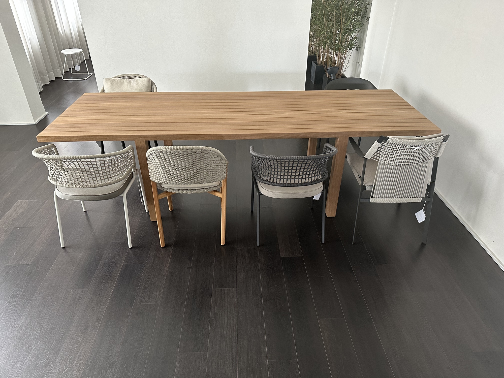 Bastalpe-outdoor tafel Timber afromosia massief