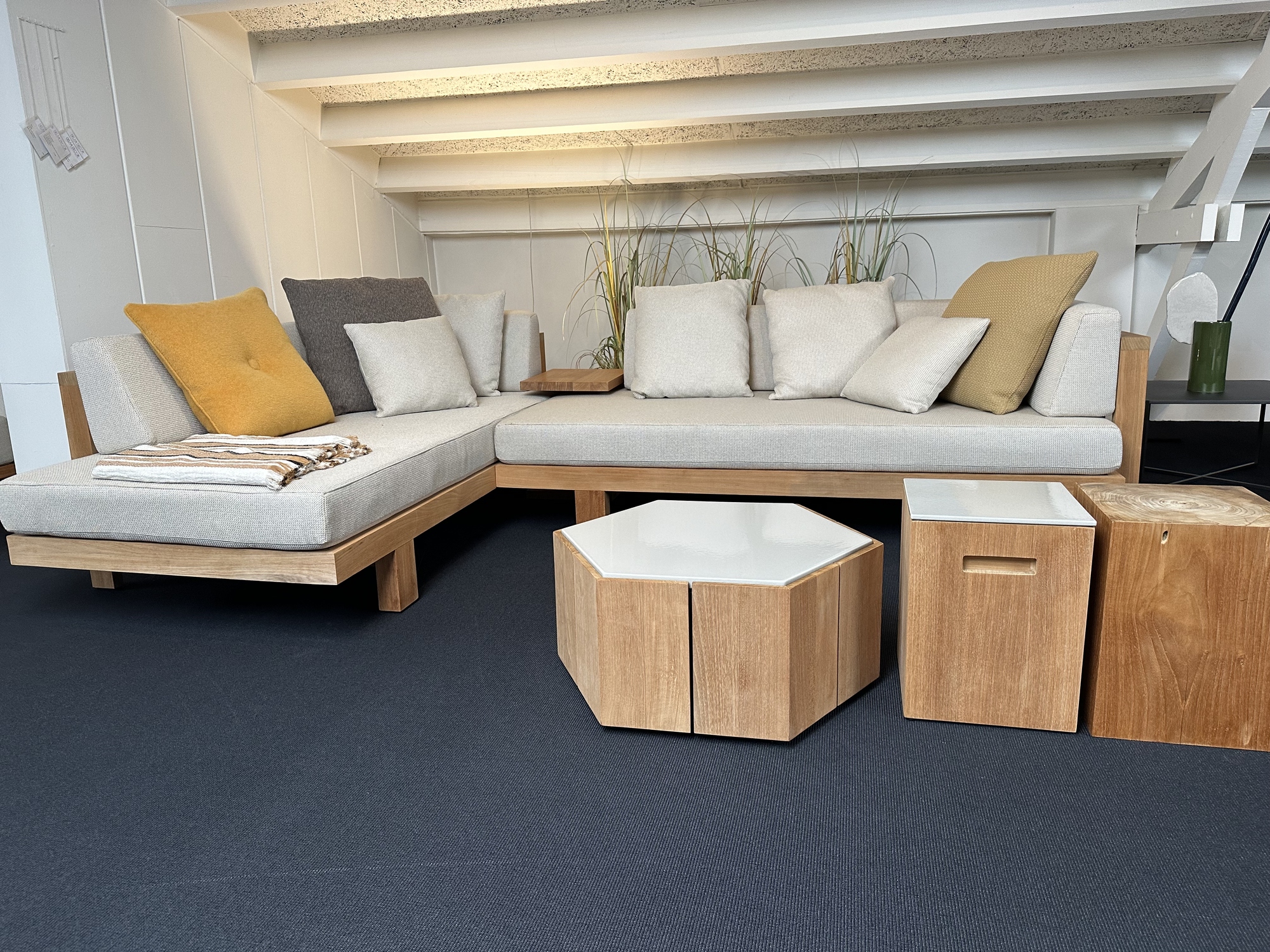 Tribu-hoekopstelling Pure Sofa teak