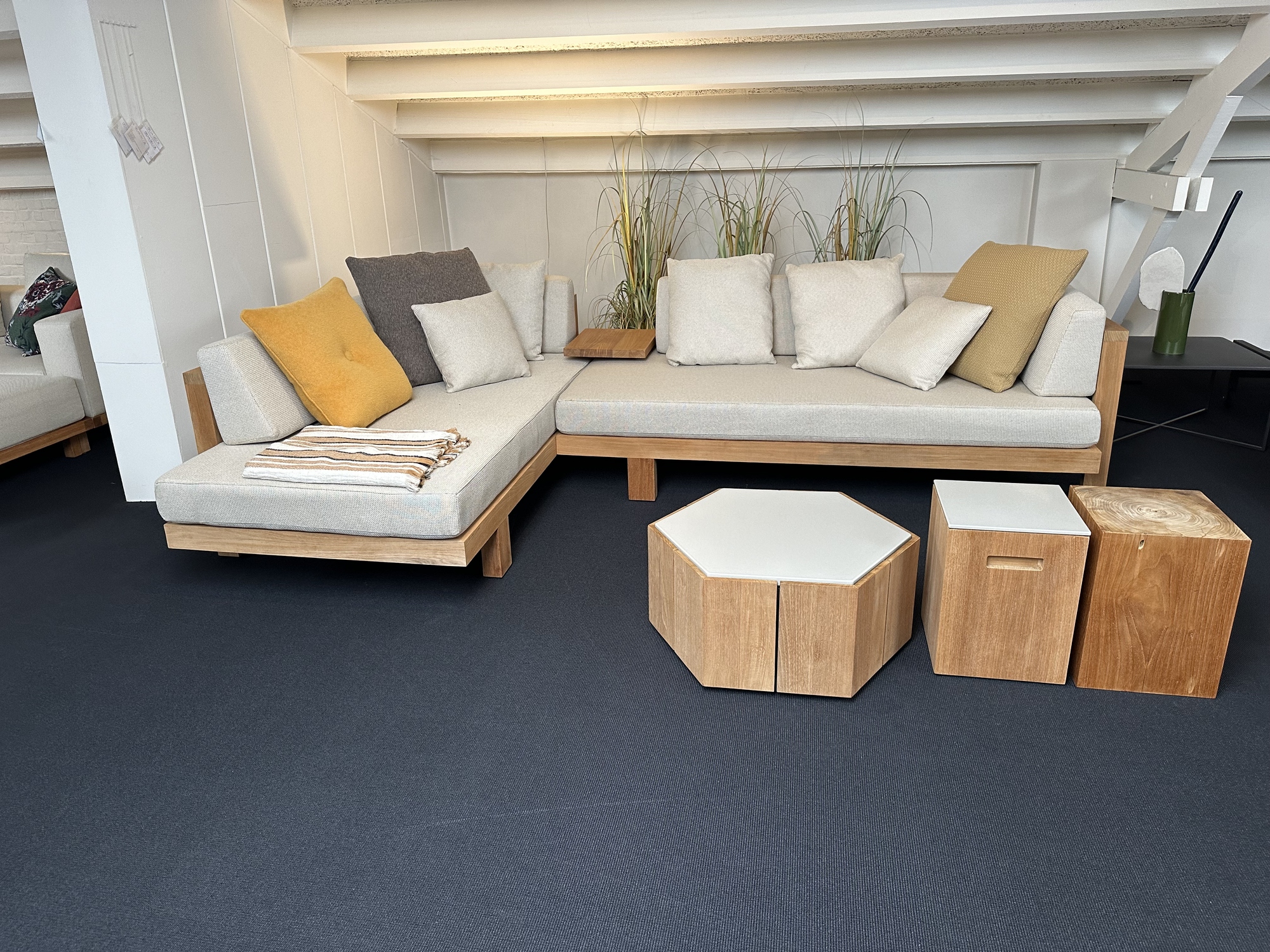 Tribu-hoekopstelling Pure Sofa teak