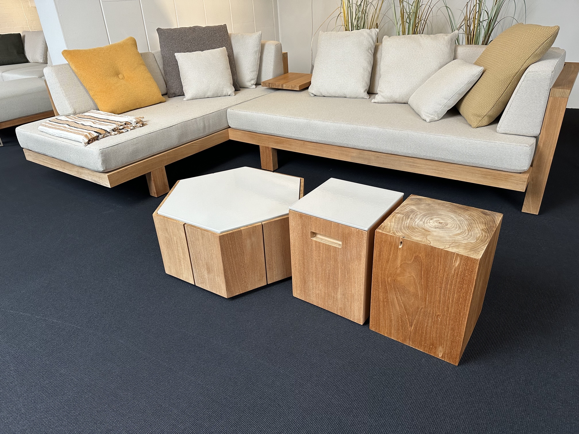 Tribu-hoekopstelling Pure Sofa teak