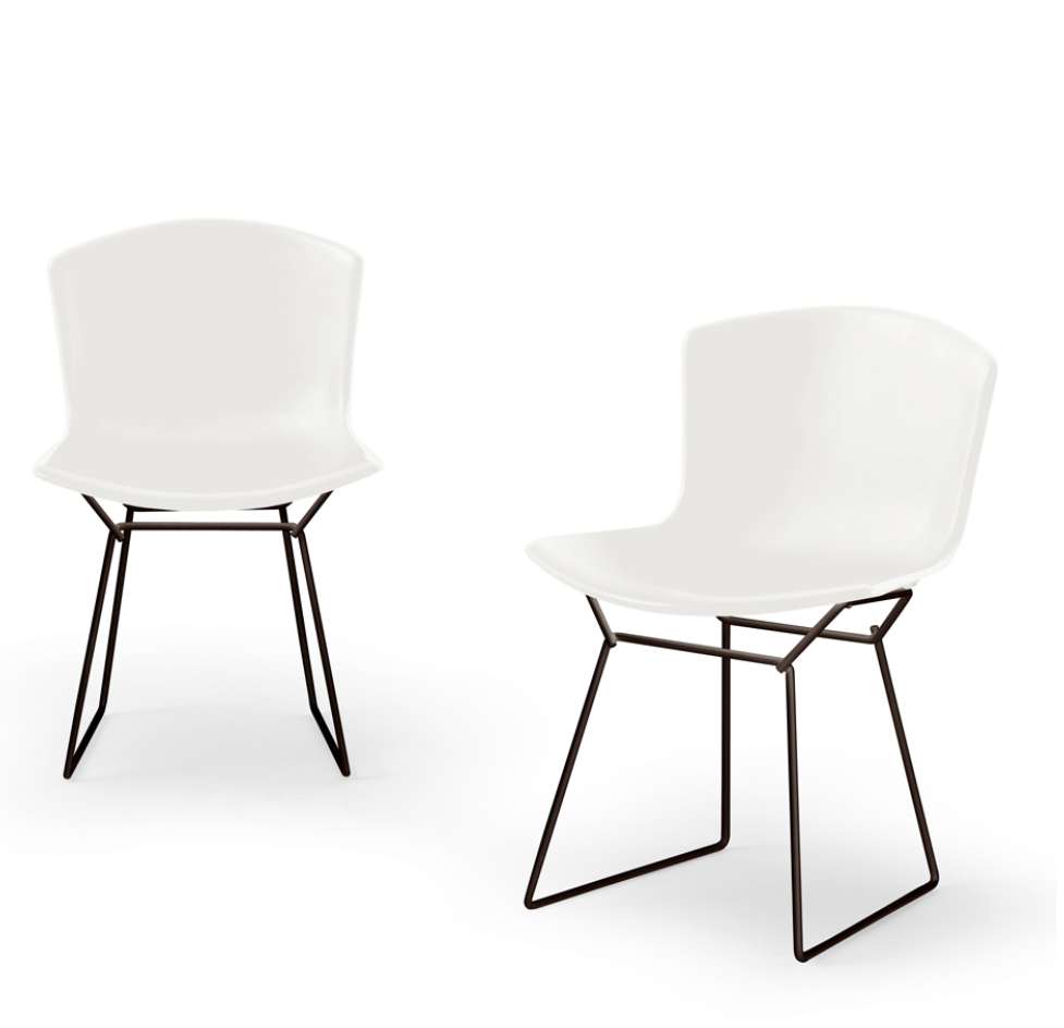 Knoll-outdoor tafel Richard Schultz 1966 met 6 Bertoia plastic chairs